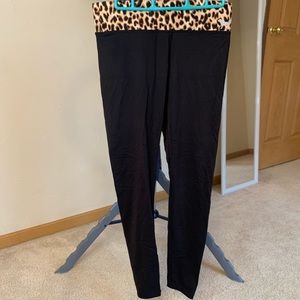 PINK Victoria Secret black leggings
